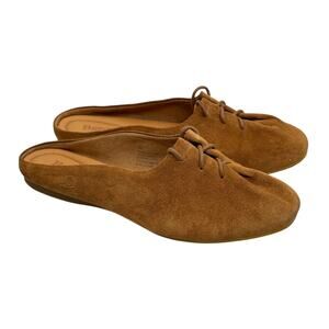 BORN BØRN Bianca Comfort Mule SZ 8 Slip On Flats Womens Brown Suede Comfort Shoe